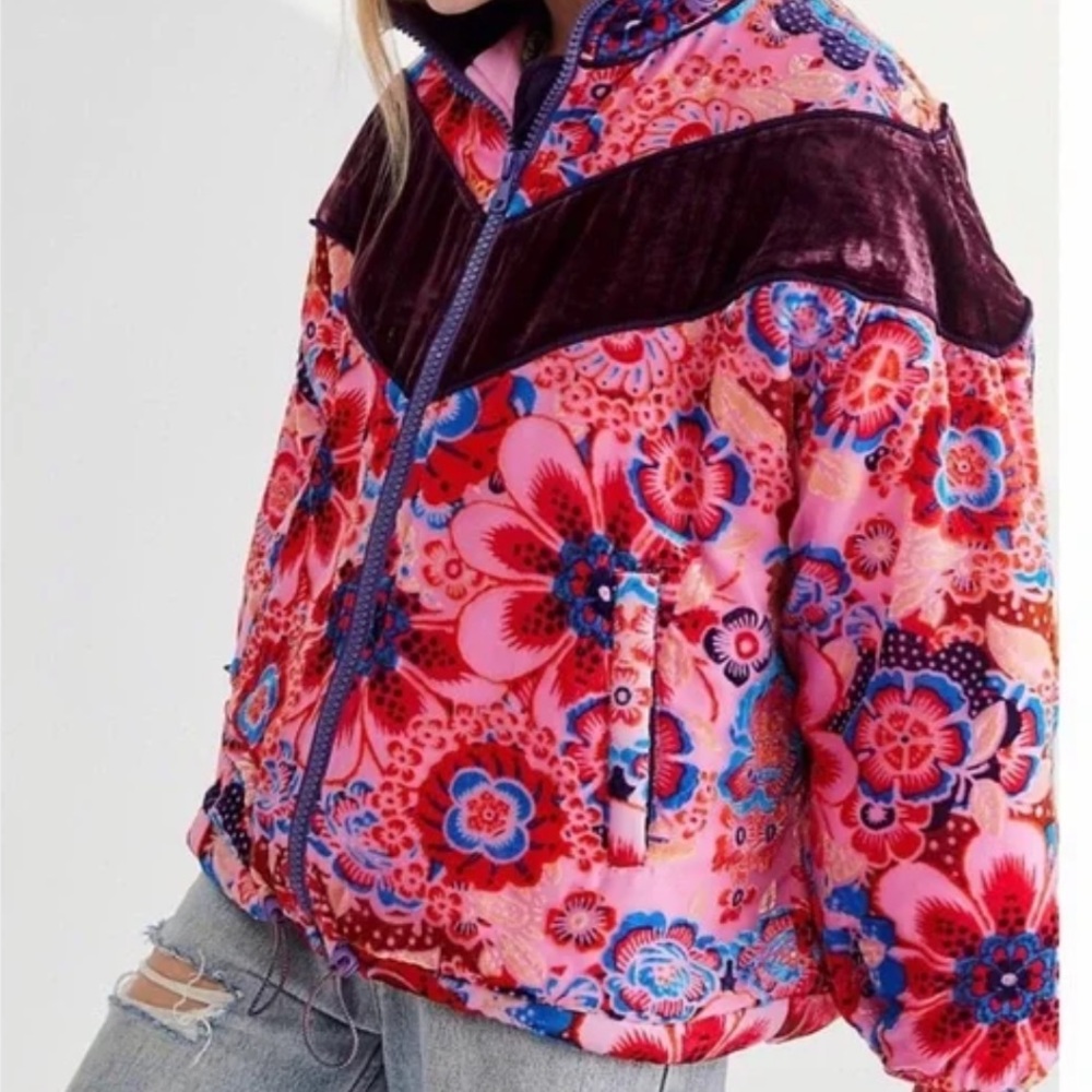 NWT Free People Sun Valley Bomber Jacket